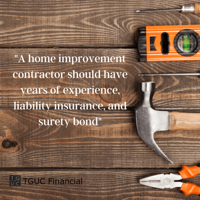 Home Improvement License: All You Need to Know - TGUC Financial